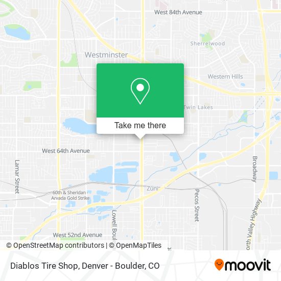 Diablos Tire Shop map