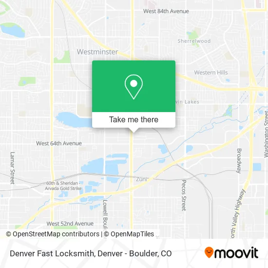 Denver Fast Locksmith map