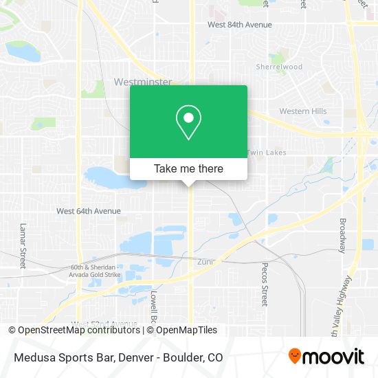 Medusa Sports Bar map