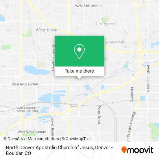 North Denver Apostolic Church of Jesus map