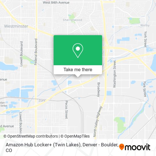 Amazon Hub Locker+ (Twin Lakes) map