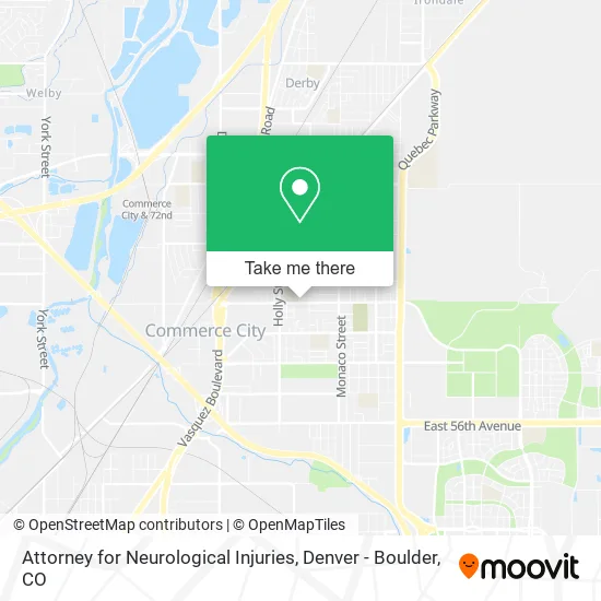 Attorney for Neurological Injuries map