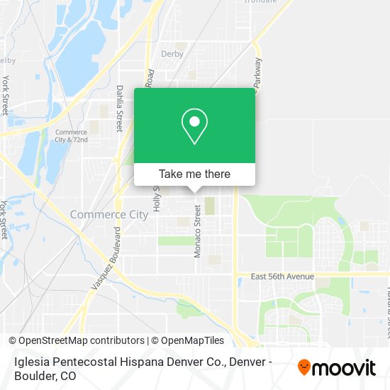Iglesia Pentecostal Hispana Denver Co. map
