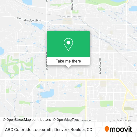 ABC Colorado Locksmith map
