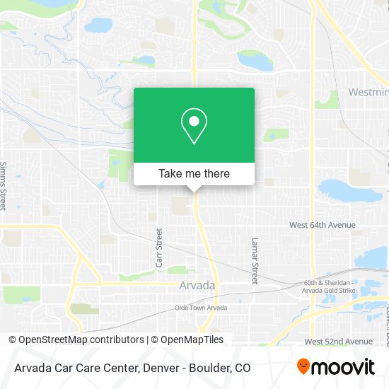 Mapa de Arvada Car Care Center