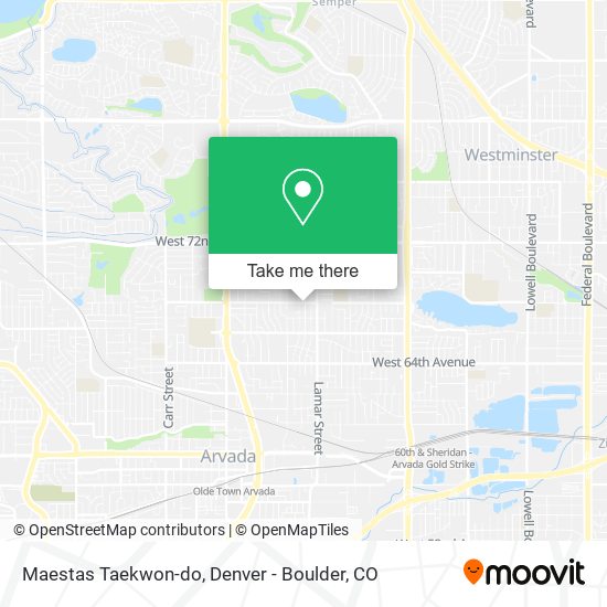 Maestas Taekwon-do map