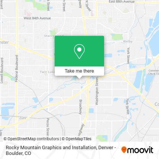 Rocky Mountain Graphics and Installation map