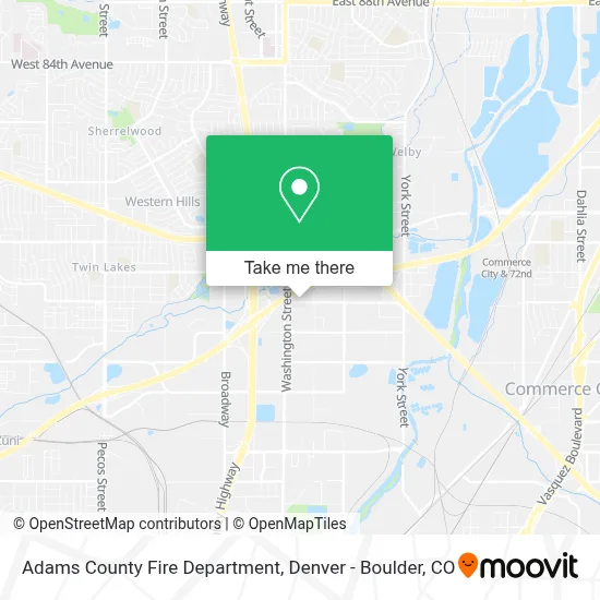 Adams County Fire Department map