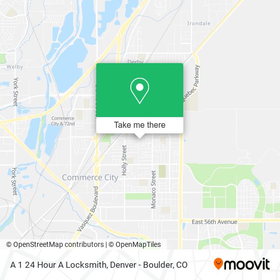 Mapa de A 1 24 Hour A Locksmith