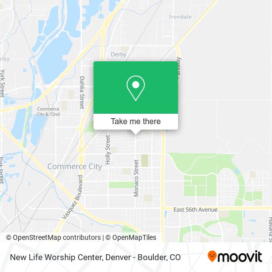 Mapa de New Life Worship Center