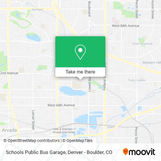 Schools Public Bus Garage map
