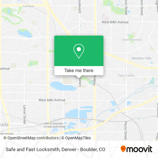 Safe and Fast Locksmith map