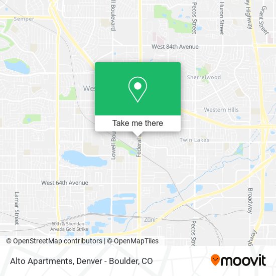 Mapa de Alto Apartments