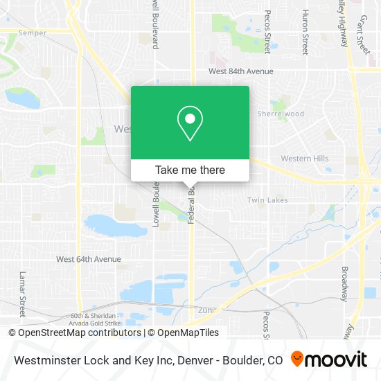 Mapa de Westminster Lock and Key Inc