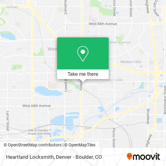 Mapa de Heartland Locksmith
