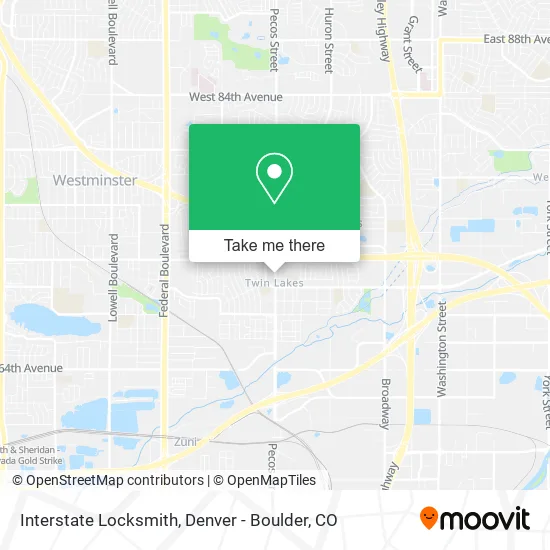 Mapa de Interstate Locksmith