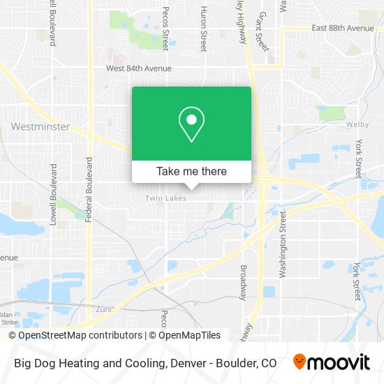 Big Dog Heating and Cooling map