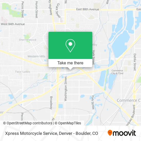 Xpress Motorcycle Service map