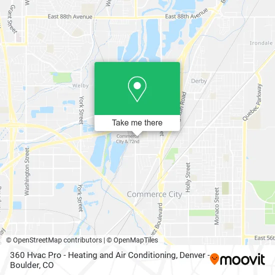 360 Hvac Pro - Heating and Air Conditioning map