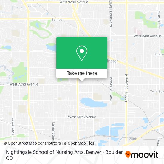 Nightingale School of Nursing Arts map