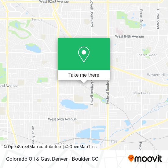 Colorado Oil & Gas map