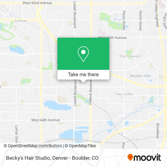 Mapa de Becky's Hair Studio
