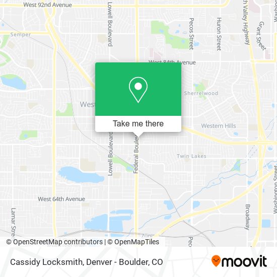Cassidy Locksmith map
