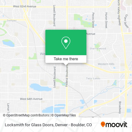 Locksmith for Glass Doors map