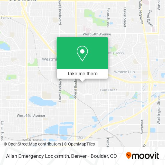 Allan Emergency Locksmith map