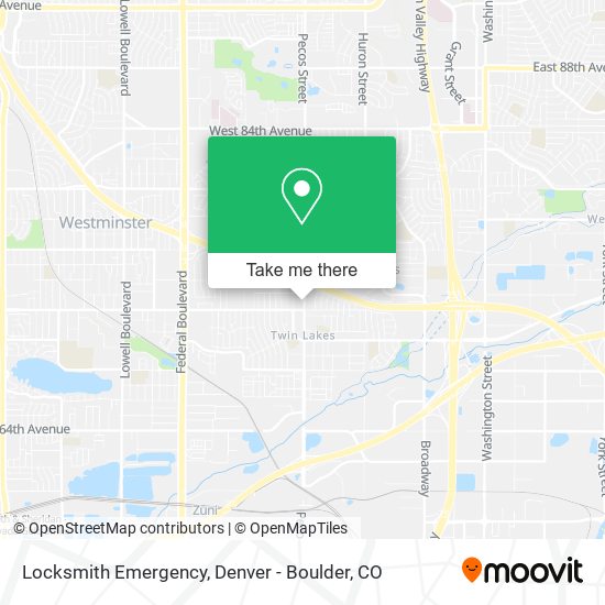 Locksmith Emergency map