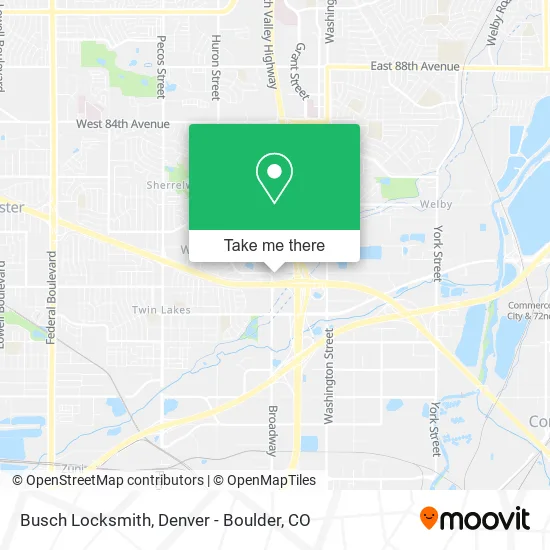 Busch Locksmith map