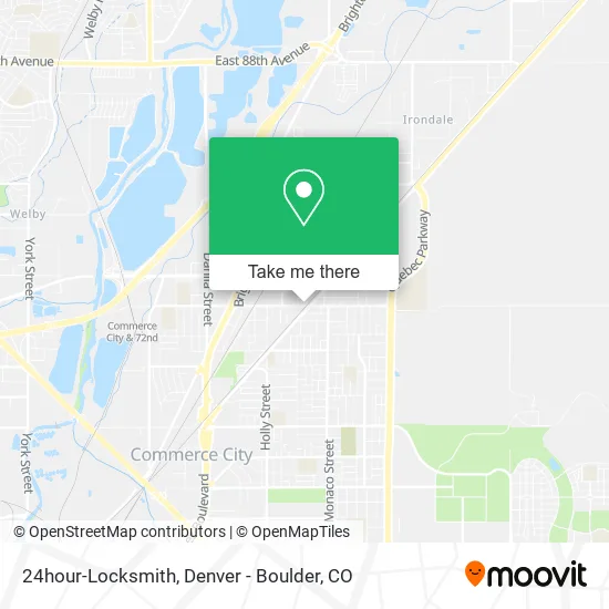 24hour-Locksmith map