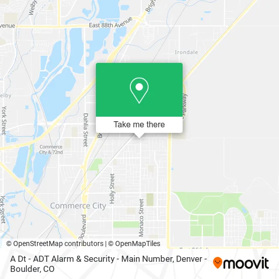A Dt - ADT Alarm & Security - Main Number map