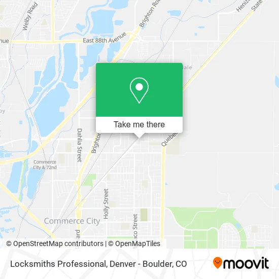 Locksmiths Professional map