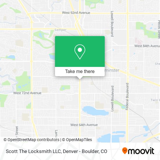 Scott The Locksmith LLC map