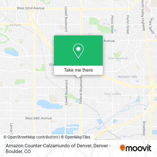 Amazon Counter-Calzamundo of Denver map