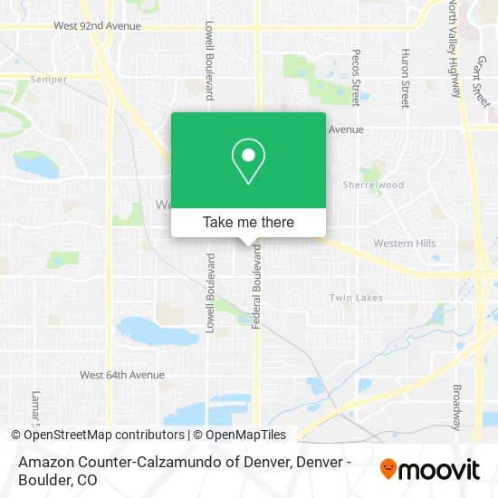 Amazon Counter-Calzamundo of Denver map