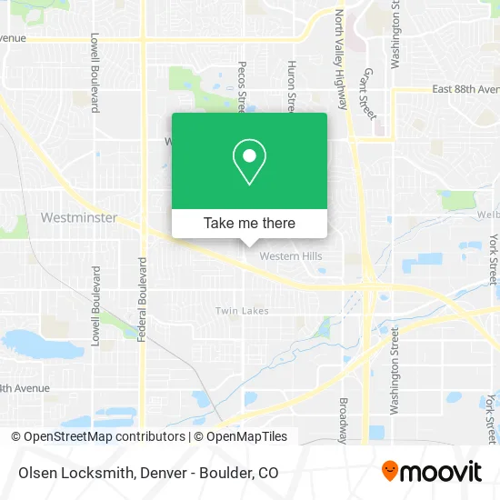 Olsen Locksmith map