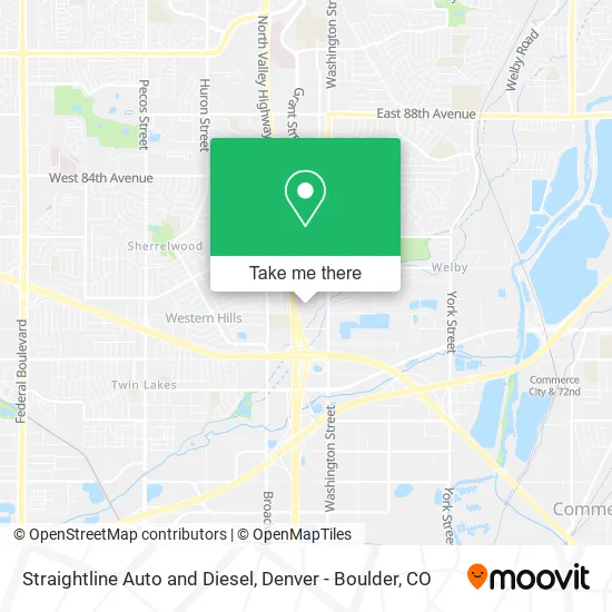 Straightline Auto and Diesel map