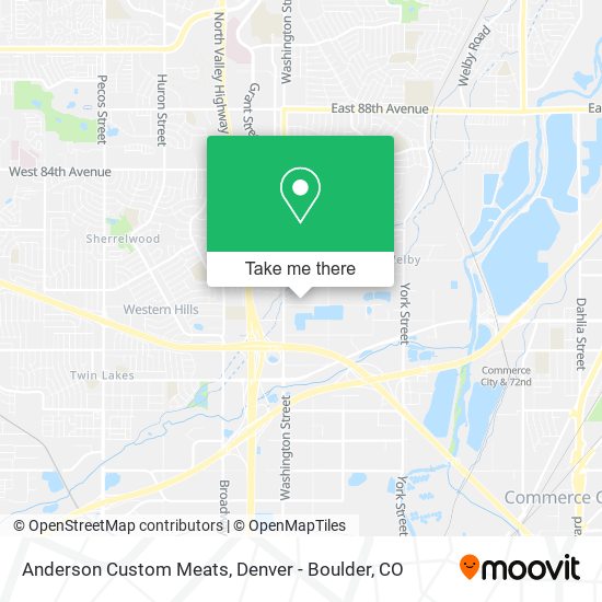 Anderson Custom Meats map