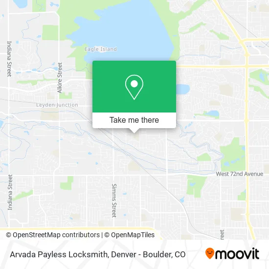 Arvada Payless Locksmith map