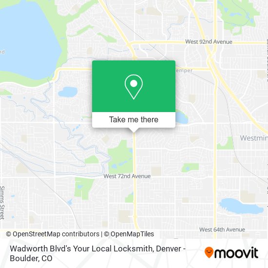 Mapa de Wadworth Blvd's Your Local Locksmith