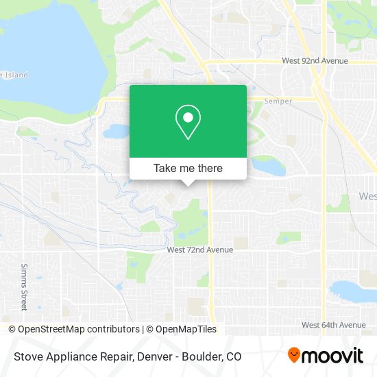 Stove Appliance Repair map
