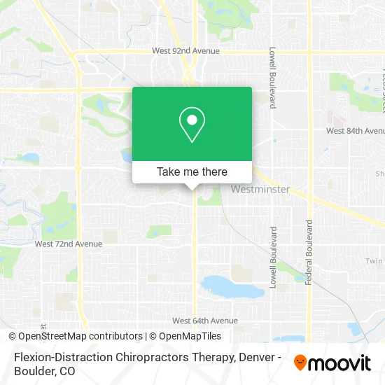 Flexion-Distraction Chiropractors Therapy map