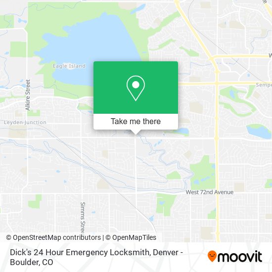 Mapa de Dick's 24 Hour Emergency Locksmith