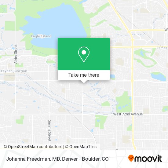 Johanna Freedman, MD map