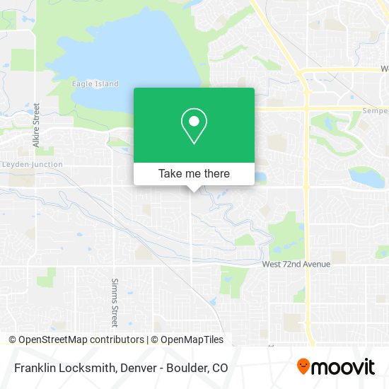 Franklin Locksmith map