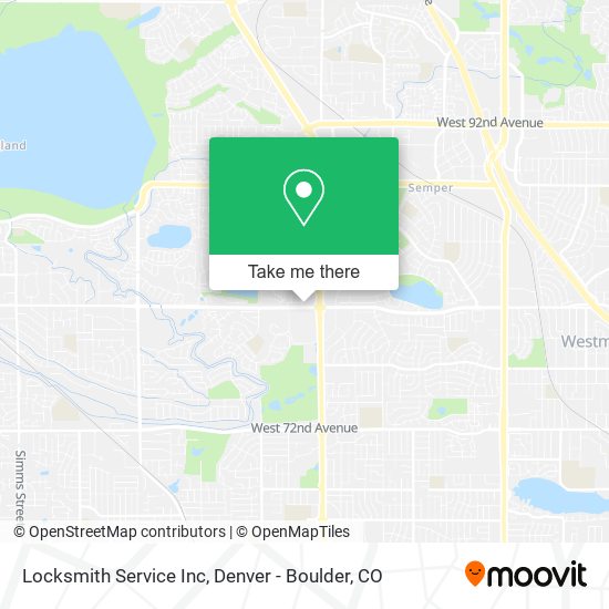 Mapa de Locksmith Service Inc