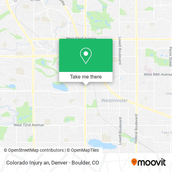 Colorado Injury an map