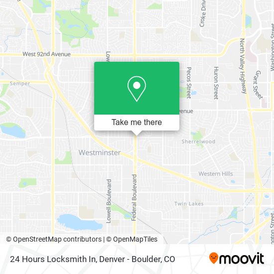 24 Hours Locksmith In map